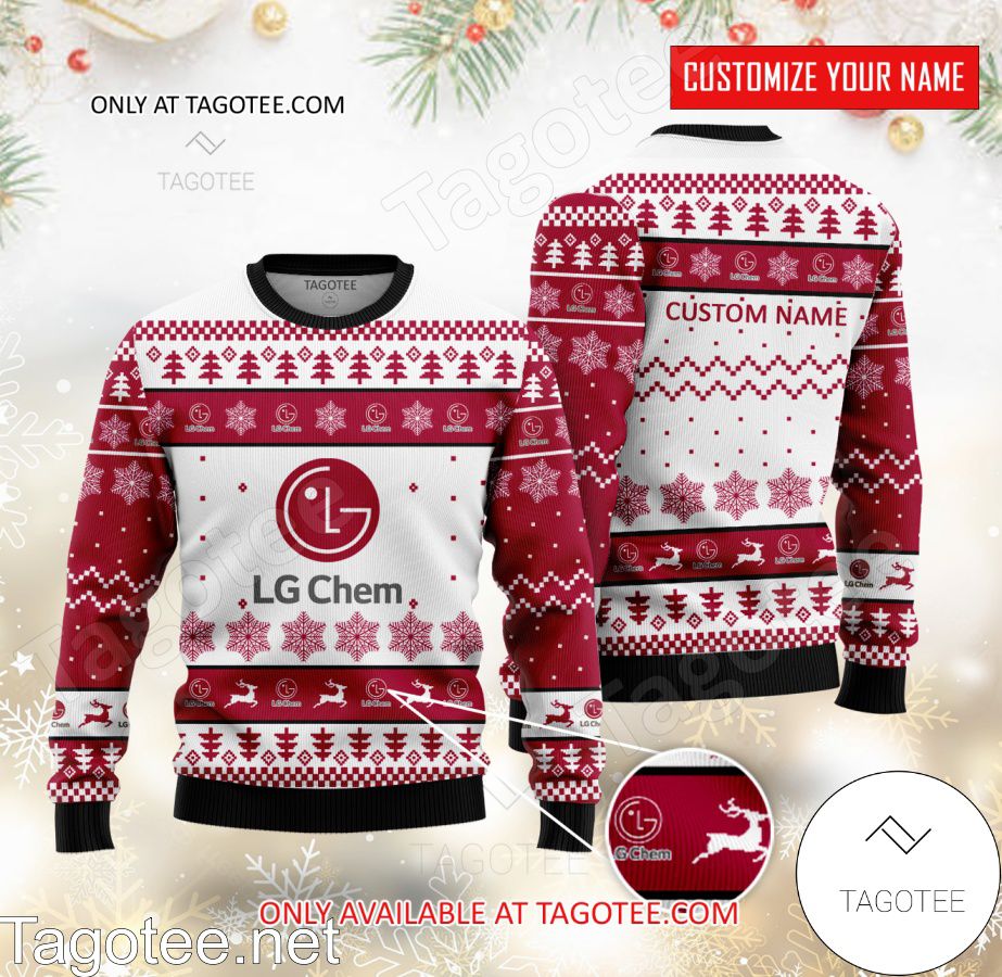 LG Chem Logo Personalized Ugly Christmas Sweater - BiShop