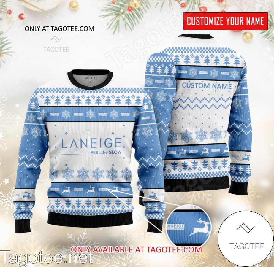 Laneige Logo Personalized Ugly Christmas Sweater - BiShop