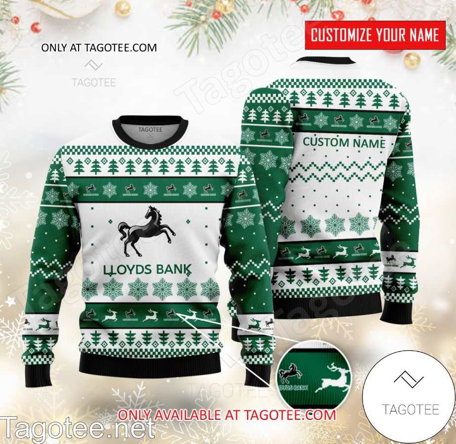 Lloyds Banking Group Logo Personalized Ugly Christmas Sweater - BiShop