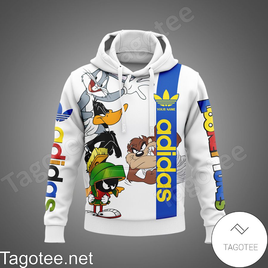 second hand fax blackboard Looney Tunes Adidas Custom T-shirt, Hoodie, Sweatshirt - Tagotee