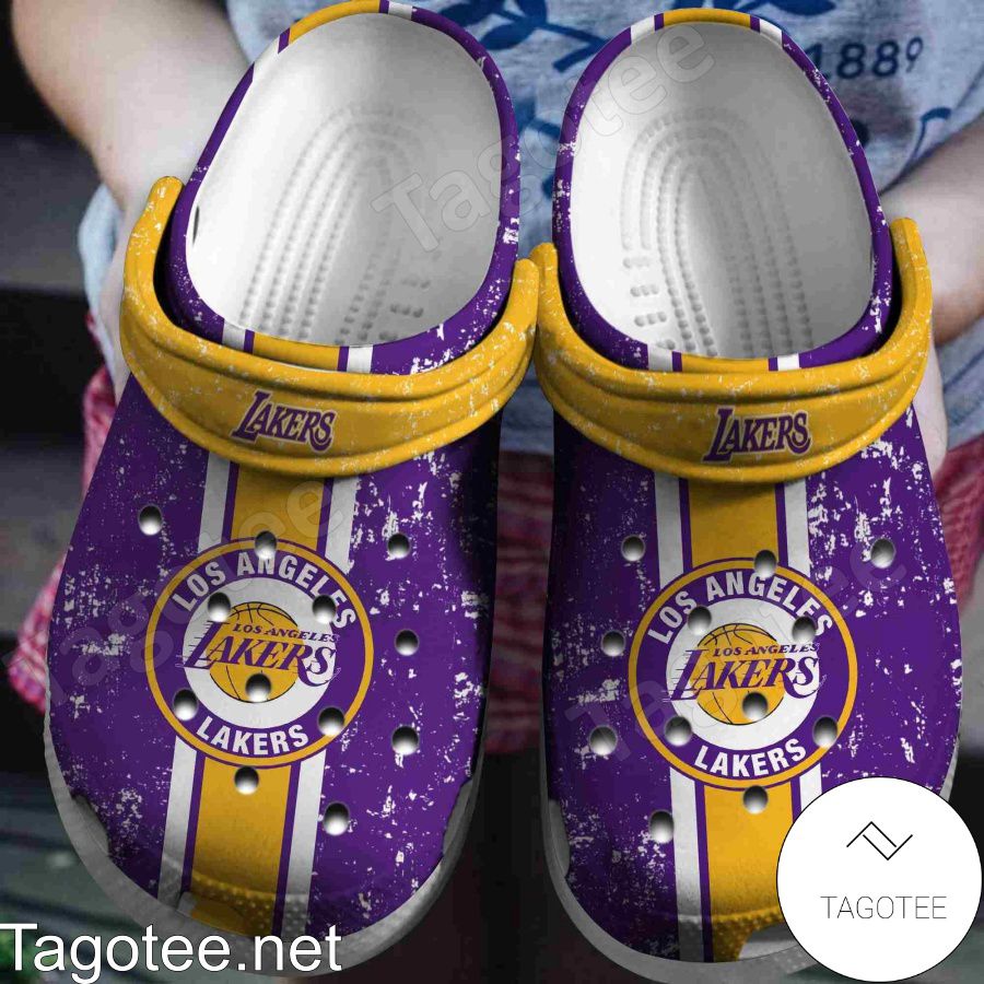 Los Angeles Lakers Logo Basketball Team Crocs Clogs - Tagotee