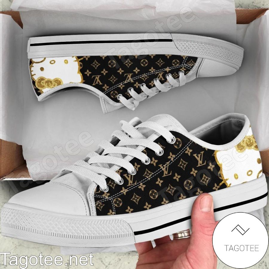Louis Vuitton And Kitty Glitter Low Top Shoes
