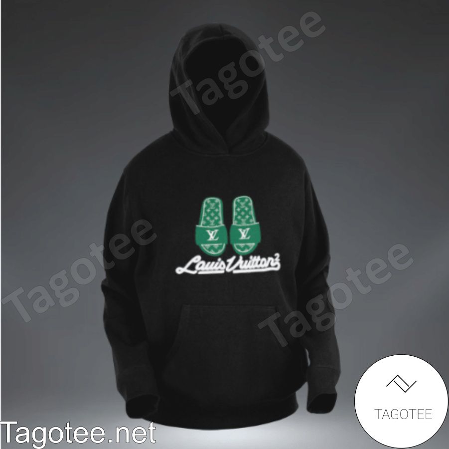vuitton green hoodie