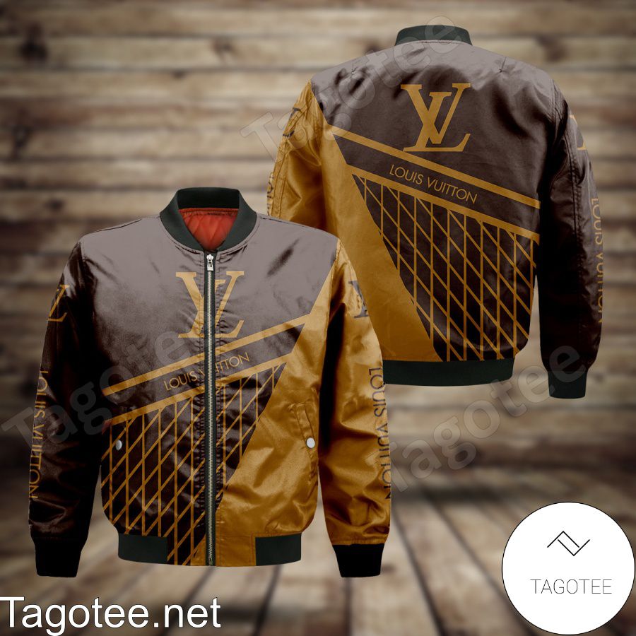 Louis Vuitton Light And Dark Brown With Rhombus Check Bomber