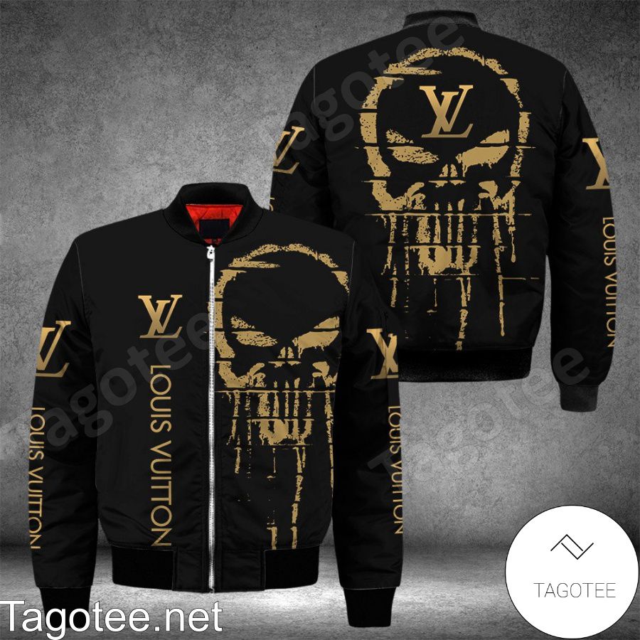 Louis Vuitton Luxury Brand Horror Skull Bomber Jacket - Tagotee