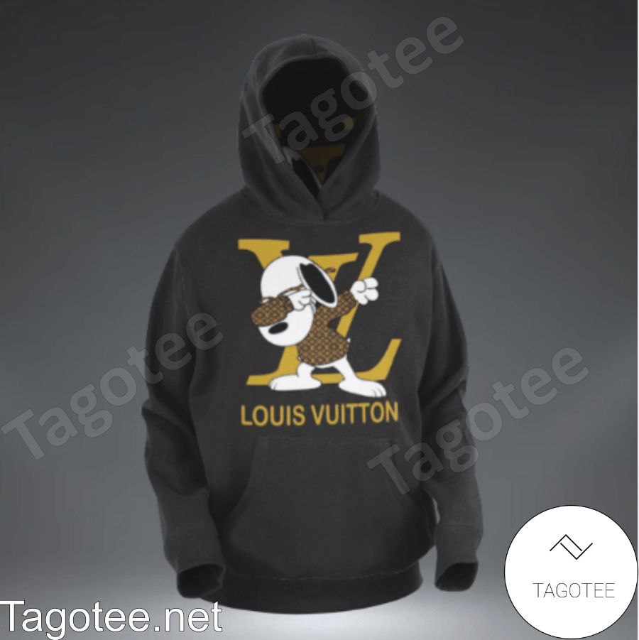 Louis Vuitton Snoopy Dab Black Hoodie