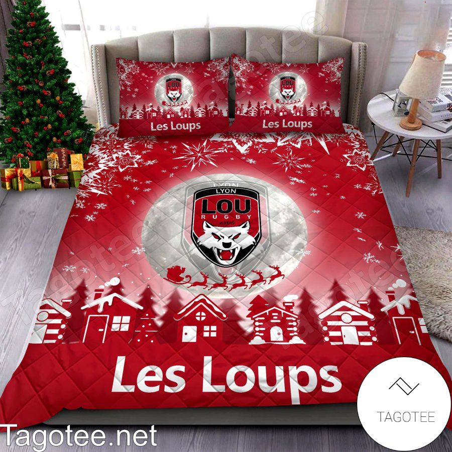 Lyon Ou Le Loups Christmas Bedding Set
