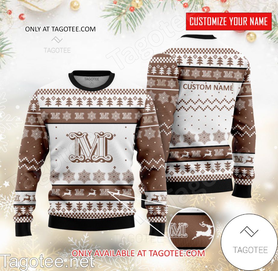 Max Mara Logo Personalized Ugly Christmas Sweater - EmonShop