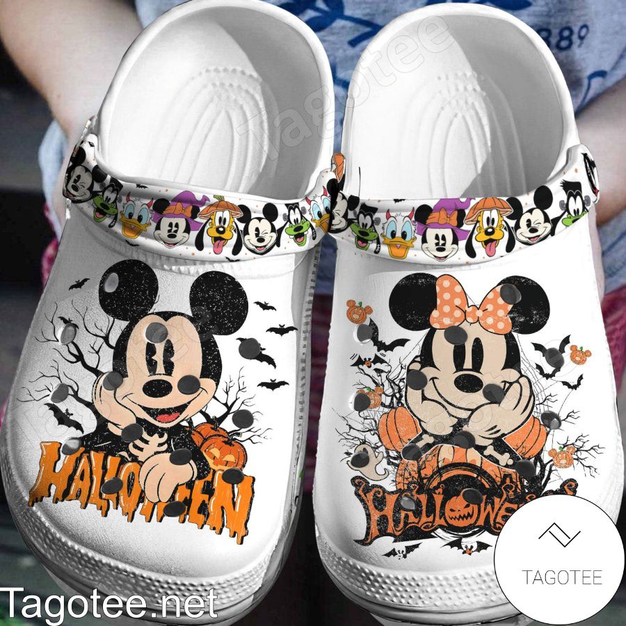 Mickey And Minnie Halloween With Friends Crocs Clogs Tagotee