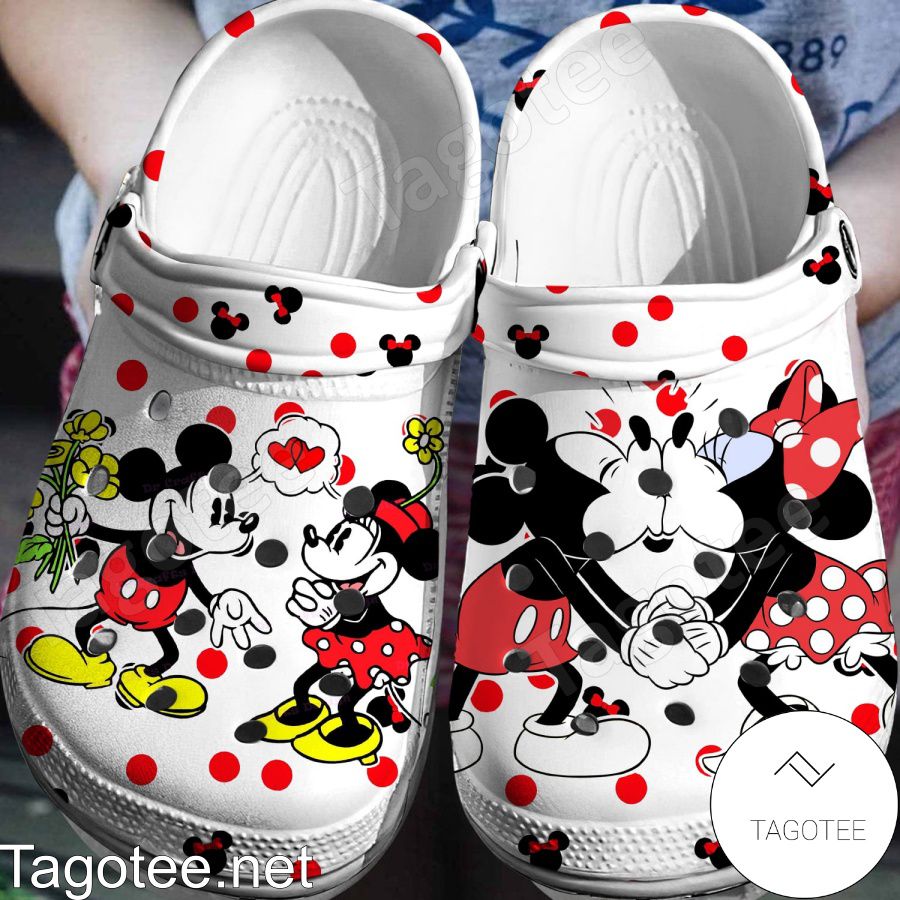 Mickey Minnie Kiss Crocs Clogs - Tagotee