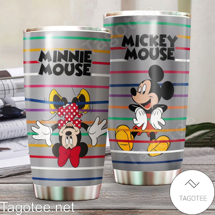 Mickey Mouse And Minnie Mouse Tumbler - Tagotee