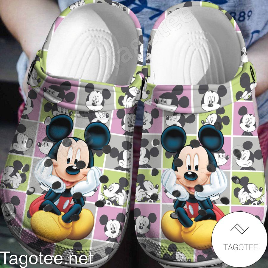 Mickey Mouse Photo Collage Crocs Clogs - Tagotee