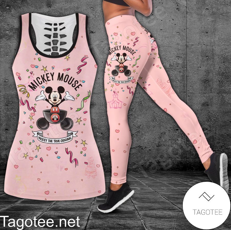 Mickey The True Original Pink Shirt, Tank Top And Leggings