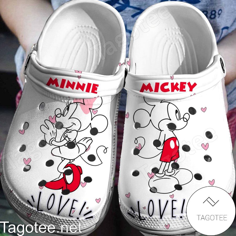 Minnie Love Mickey Crocs Clogs - Tagotee