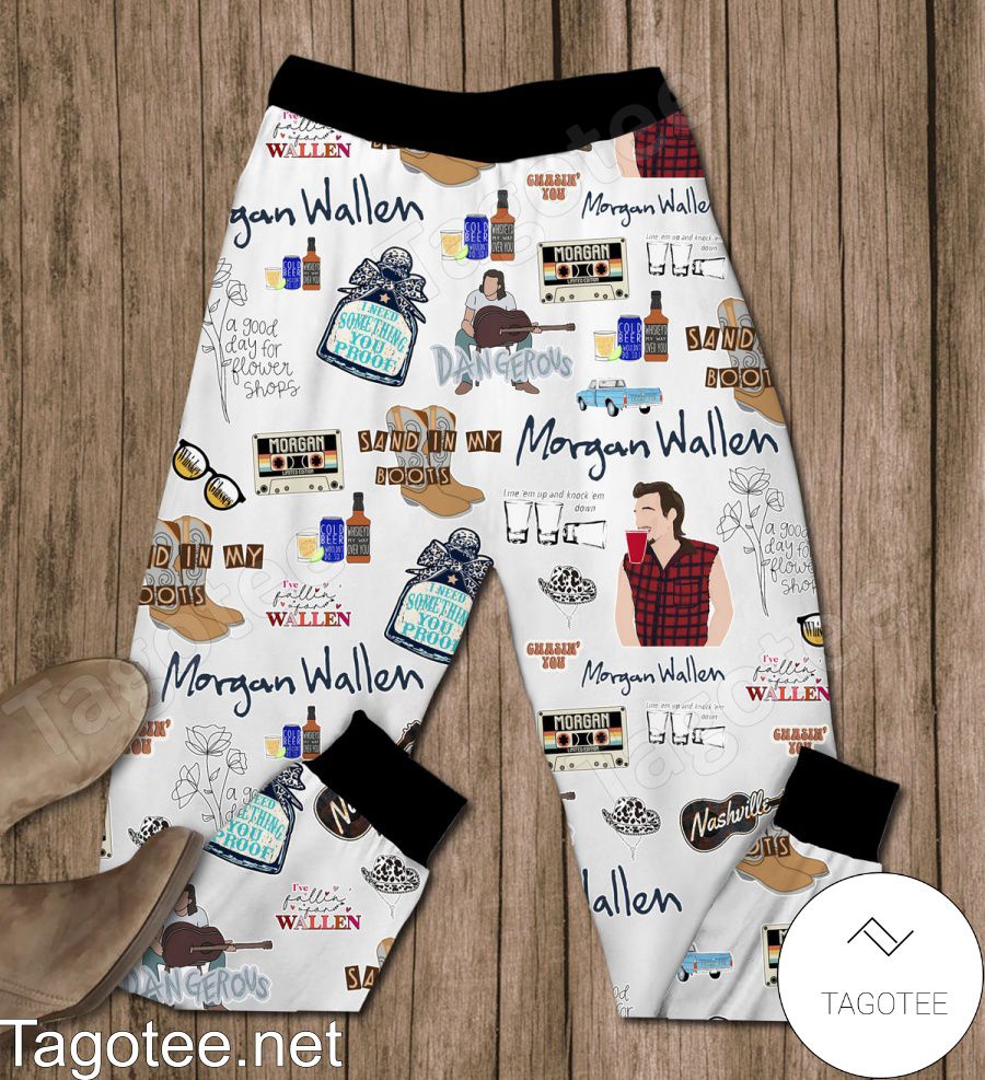 Morgan Wallen Items Pajamas Set b
