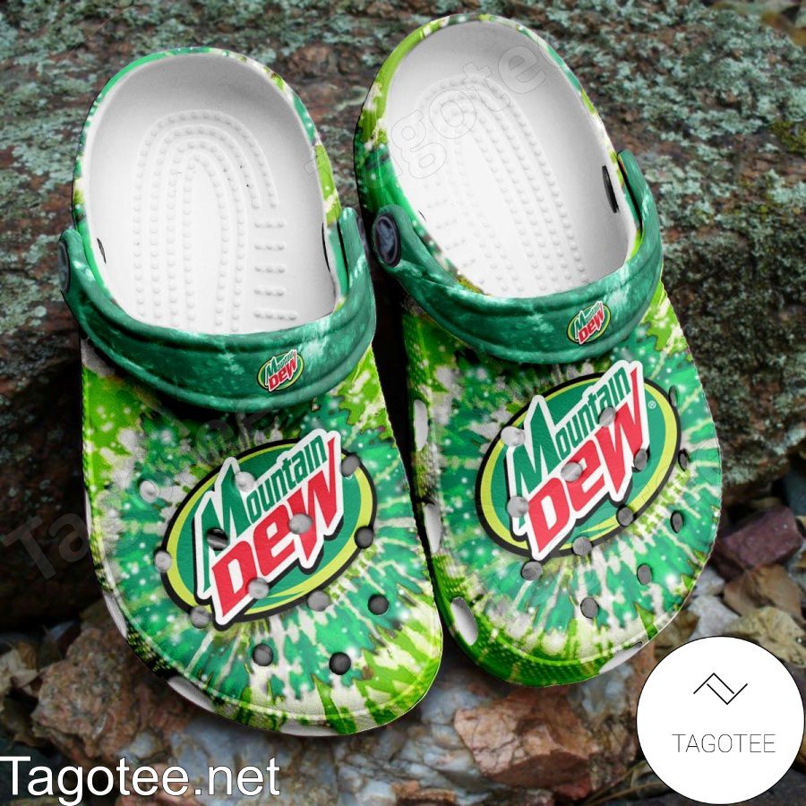 Mountain Dew Wall Background Crocs Clogs - Tagotee