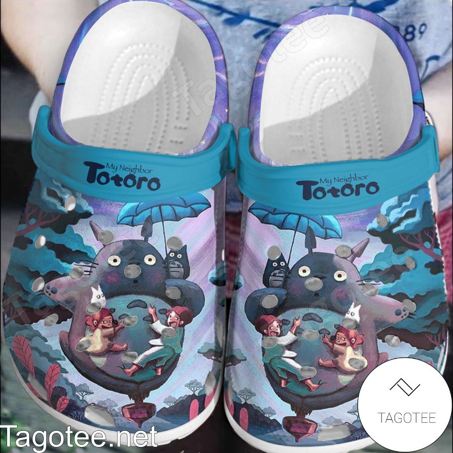 My Neighbor Totoro Umbrella Crocs Clogs - Tagotee