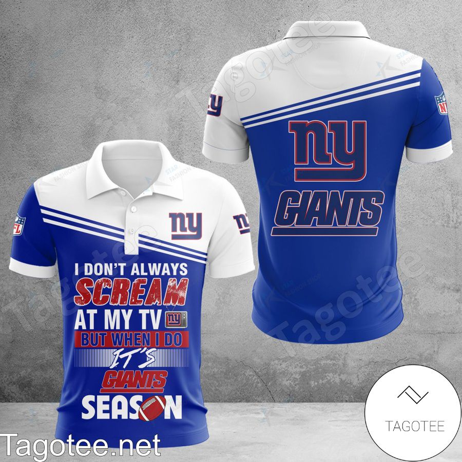 New York Giants I Don't Always Scream At My TV But When I Do Shirt, Hoodie Jacket