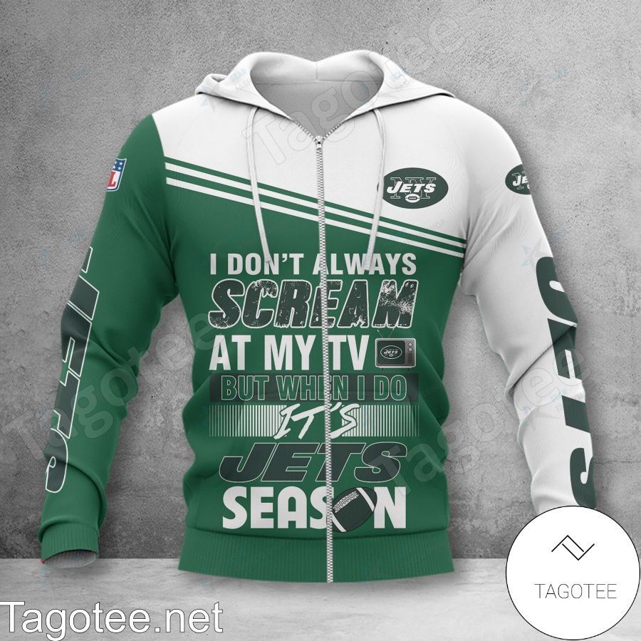 HOT NFL New York Jets Special Hawaiian Design Button Shirt Hoodie