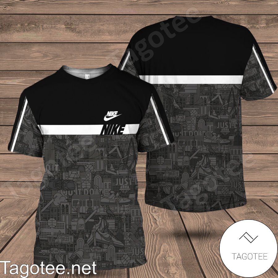 Nike Just Do It Black Pattern Shirt