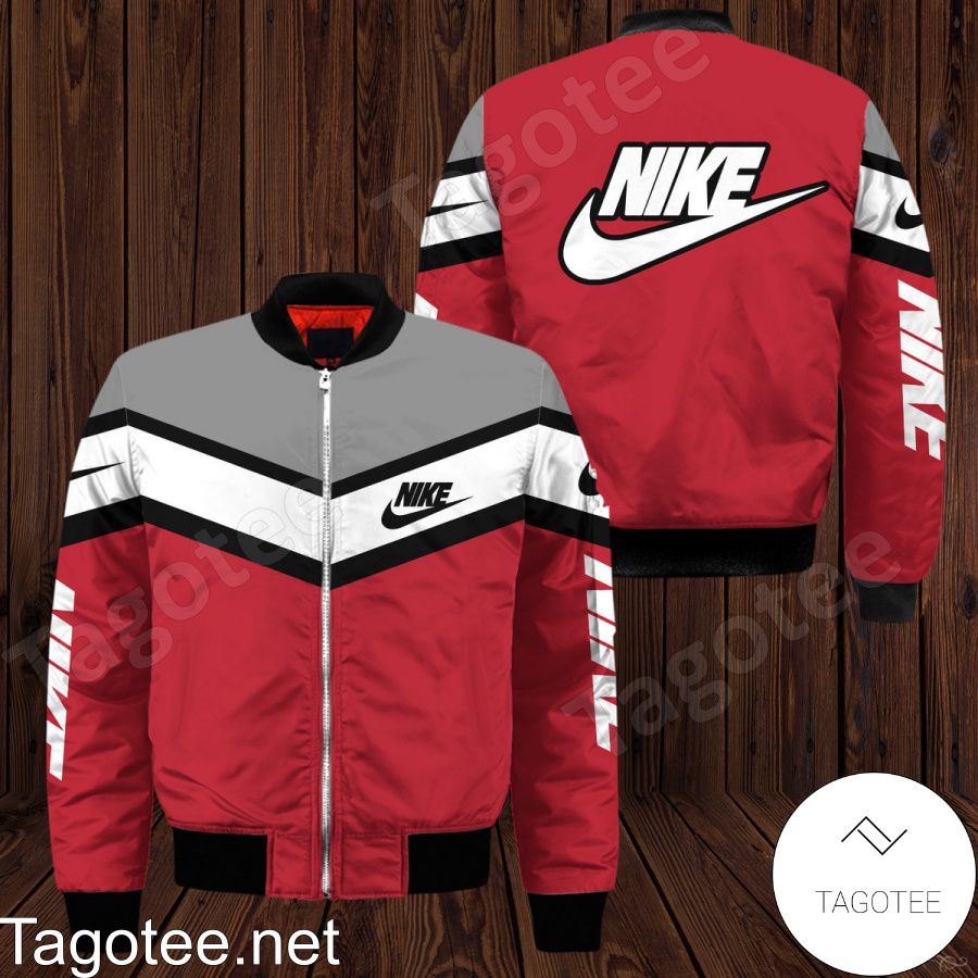 Nike Mix Colors Red Bomber Jacket