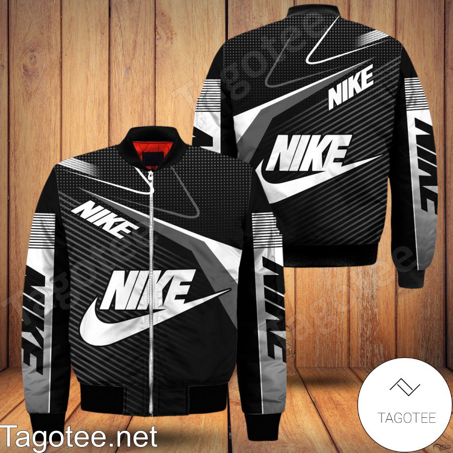 Nike Multi Thin Diagonal Stripes Bomber Jacket