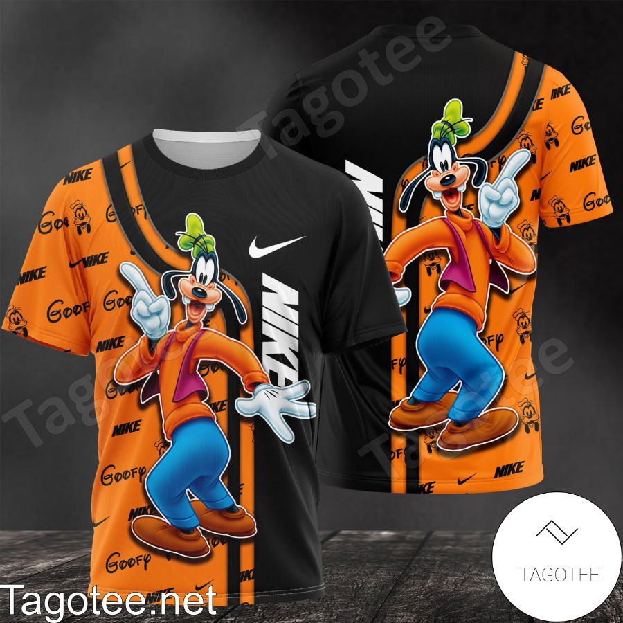 Nike With Goofy Black And Orange Shirt