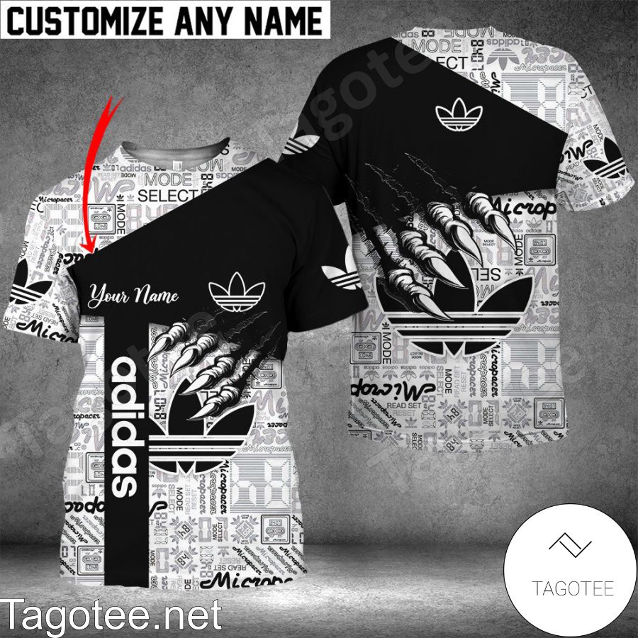 Personalized Adidas Brand Distinct Logo Monster Claw Shirt