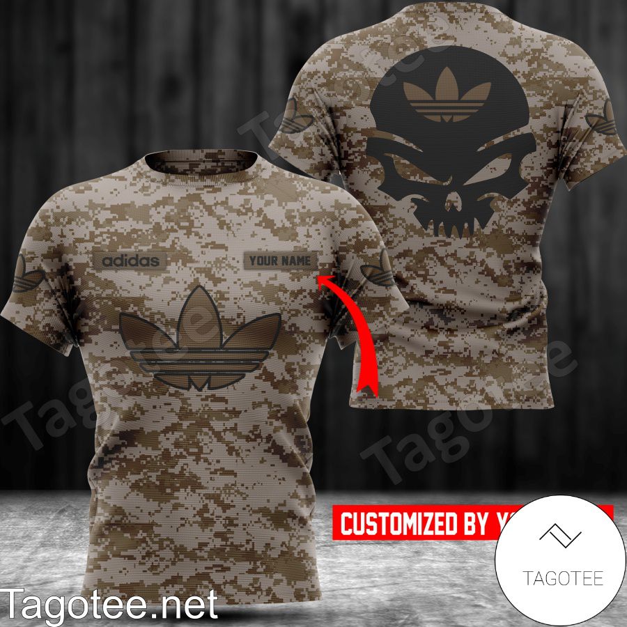Personalized Adidas Skull Camouflage Shirt