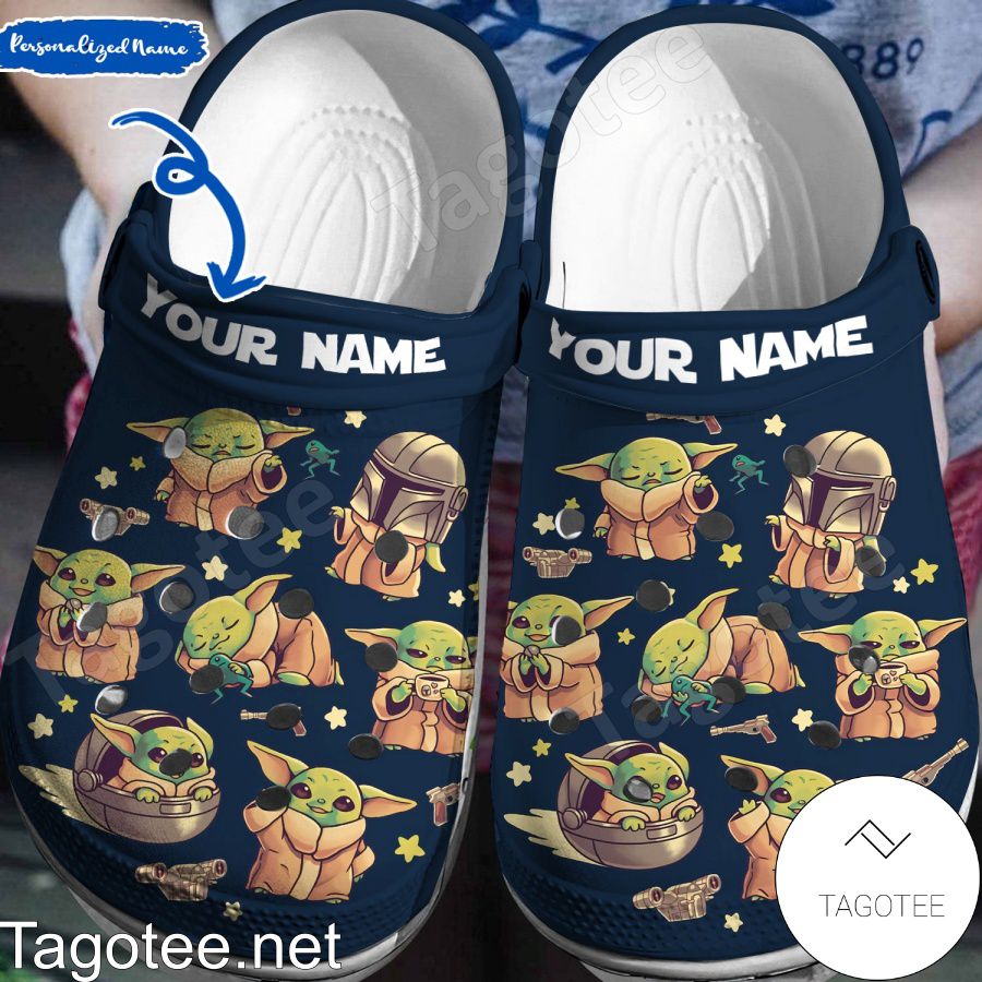 Baby Yoda Tennessee Titans Custom Name Crocs Clog Shoes - 365crocs