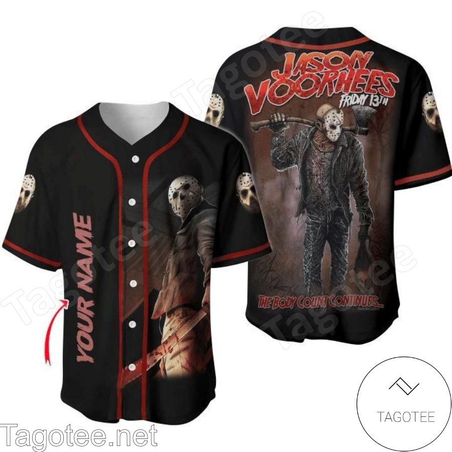 Personalized Horror Jason Voorhees Friday The 13th Baseball Jersey