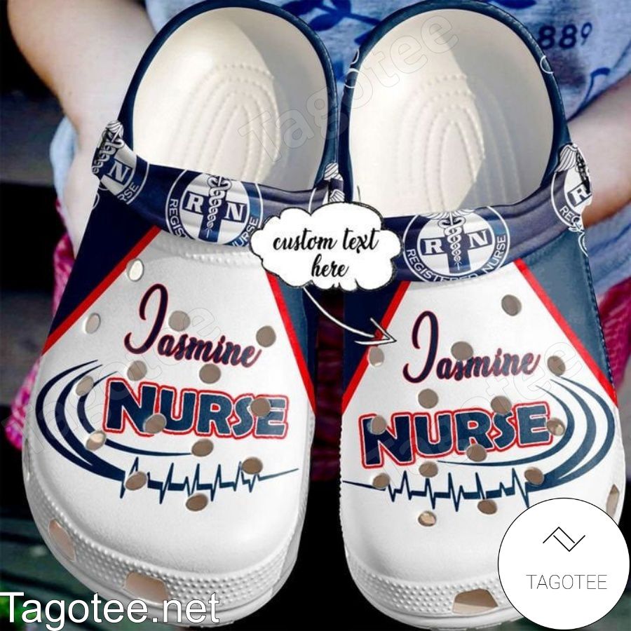 Personalized Jasmine Nurse Crocs Clogs - Tagotee