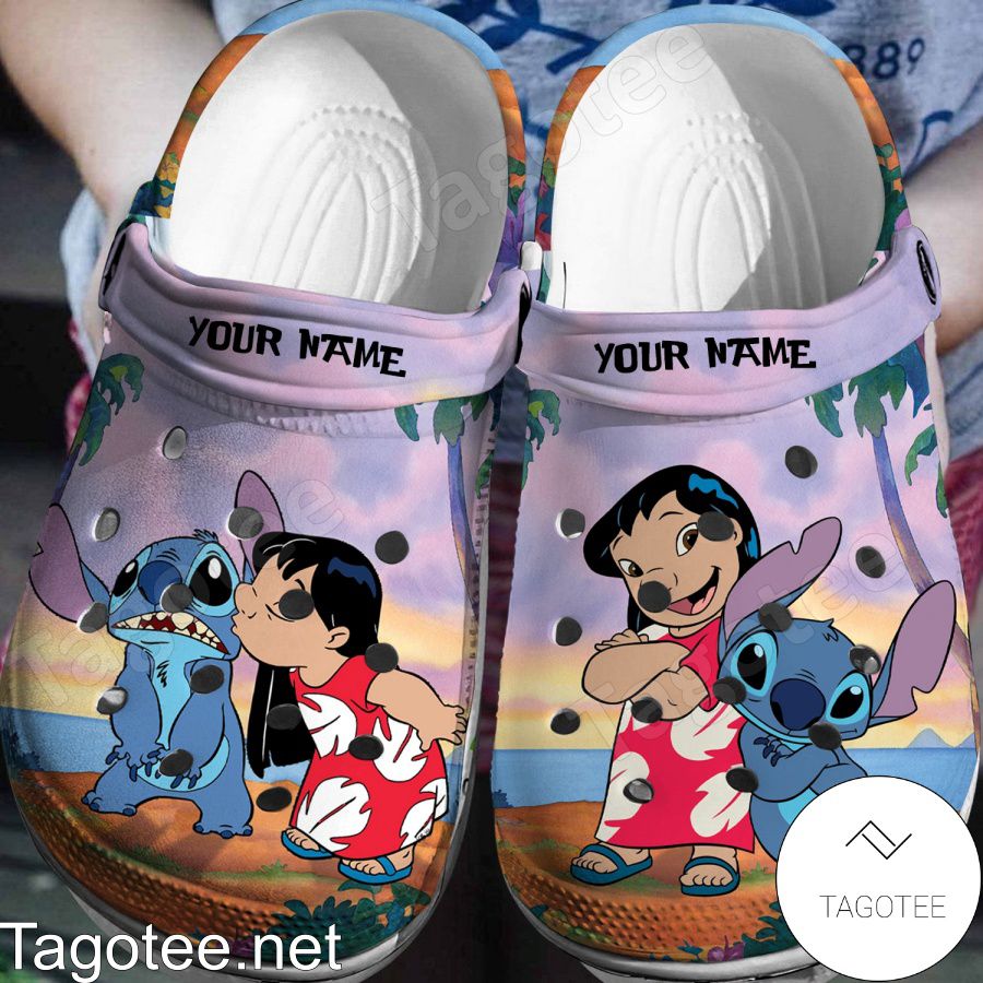 Personalized Lilo And Stitch Crocs Clogs - Tagotee
