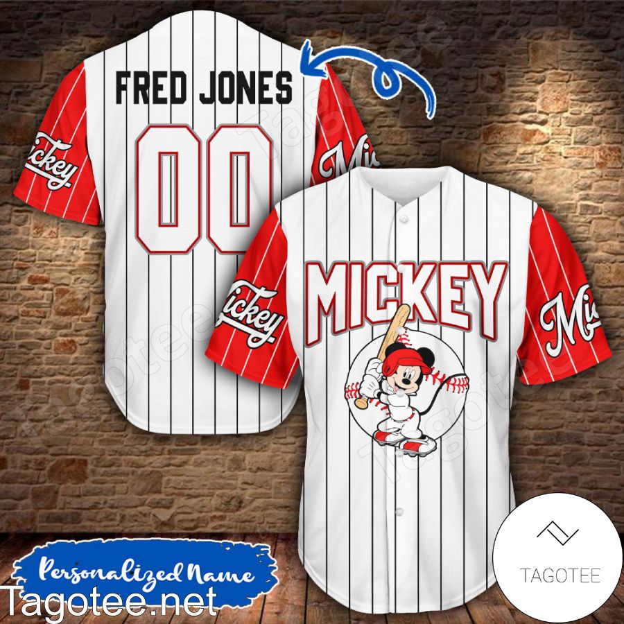 Personalized Mickey Mouse Dodgers Baseball Jersey - Tagotee