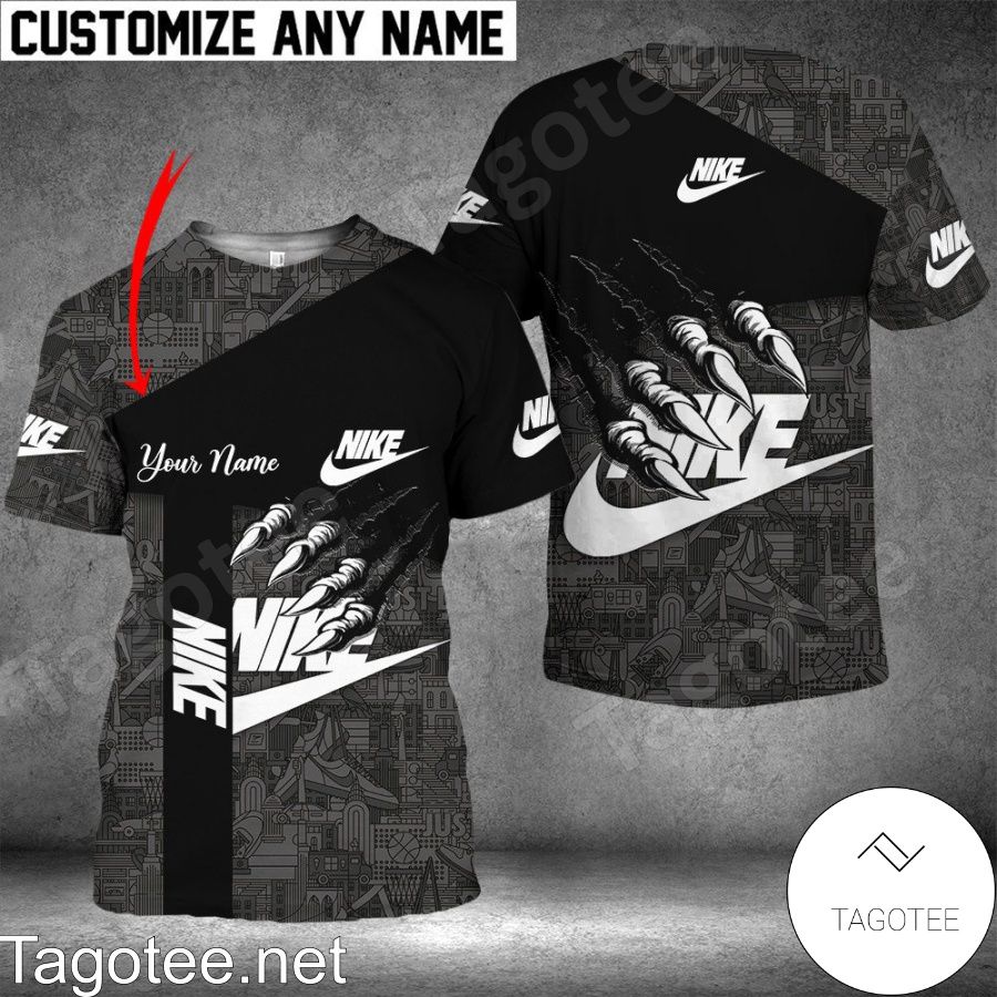 Personalized Nike Brand Logo Monster Claw Shirt