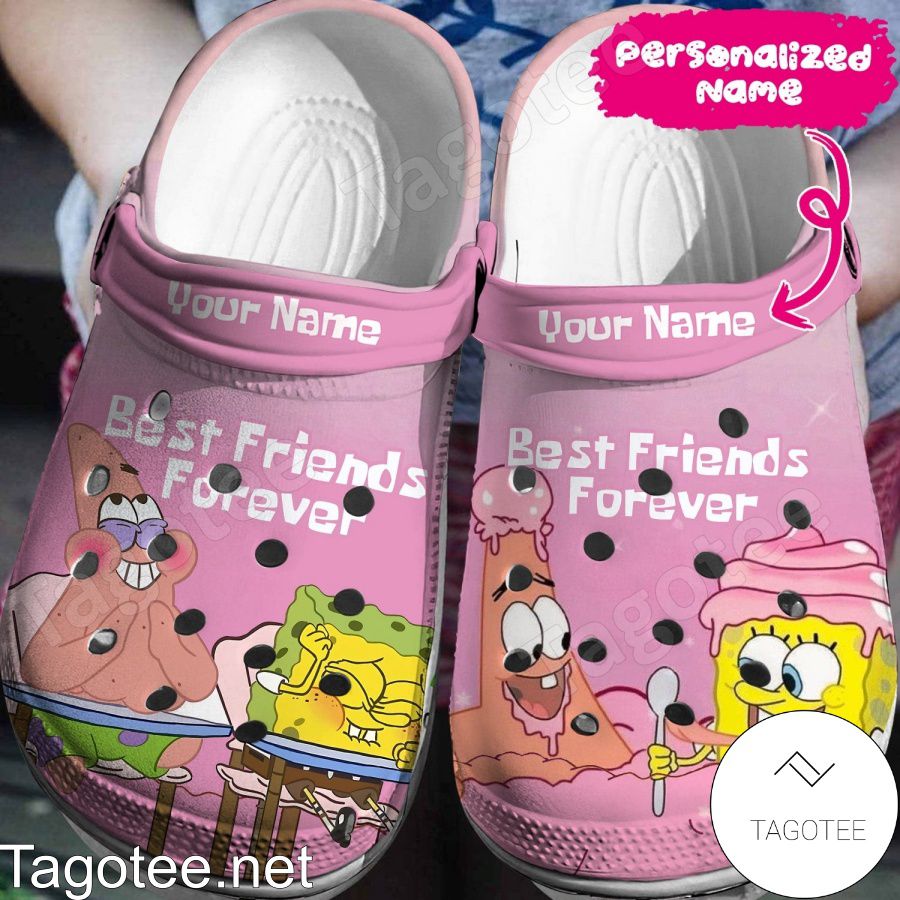 Personalized Spongebob And Patrick Best Friends Forever Crocs Clogs ...