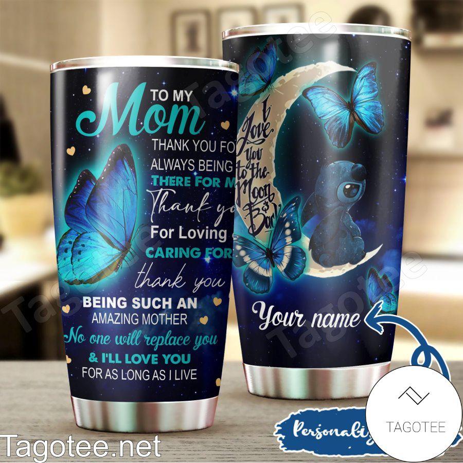 Personalized Stitch To My Mom Tumbler