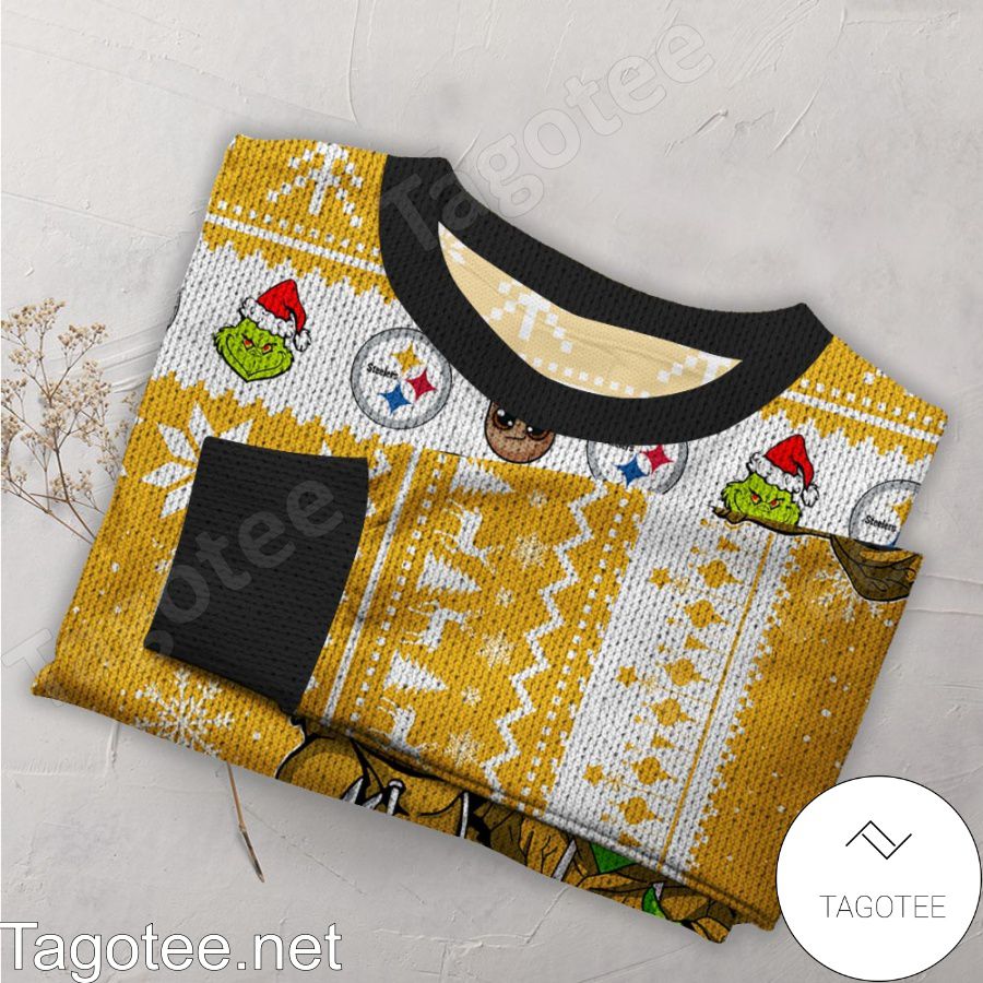 Dallas Cowboys Baby Groot And Grinch NFL Ugly Christmas Sweater - Tagotee