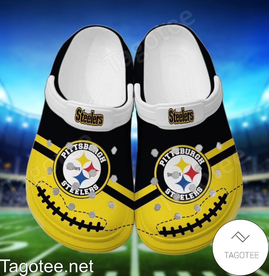 Pittsburgh Steelers Logo Football Crocs Clogs - Tagotee