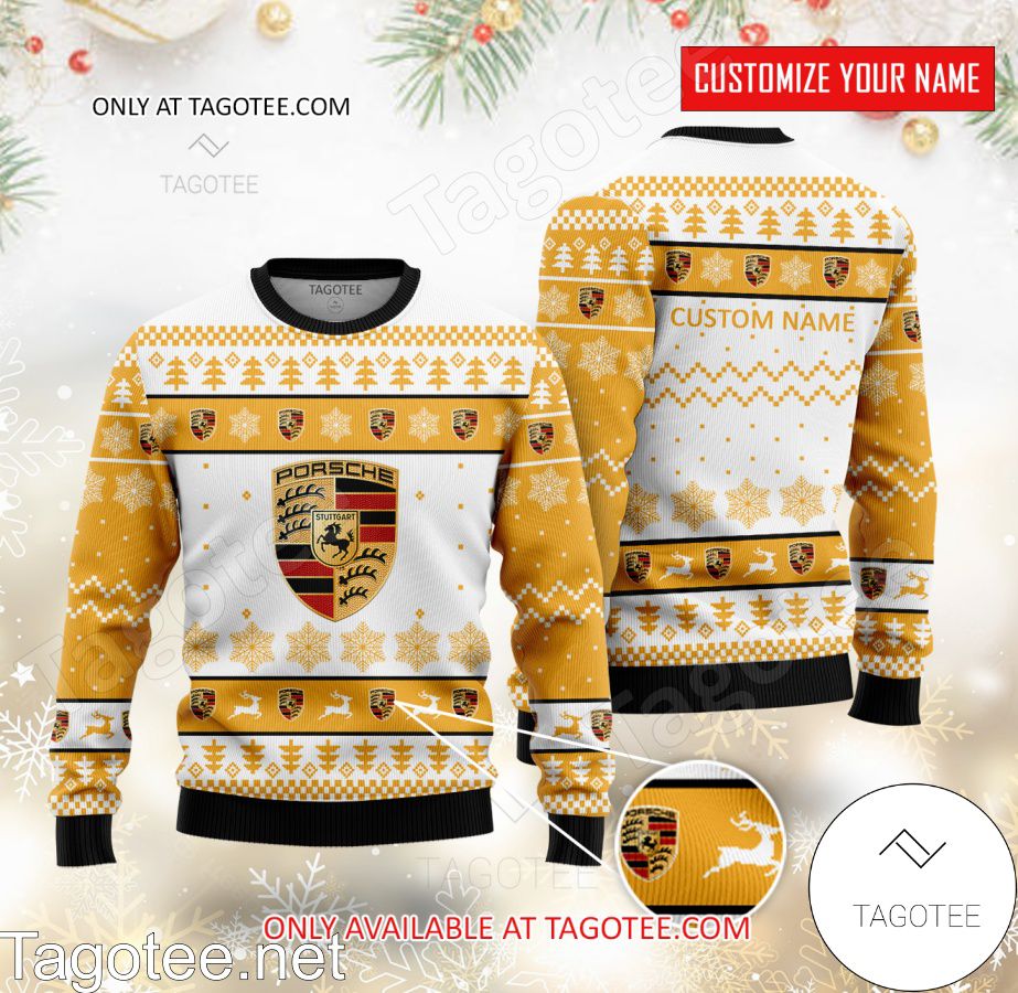 Porsche Christmas Sweater Design Red / White WAP150PCHR - unisex