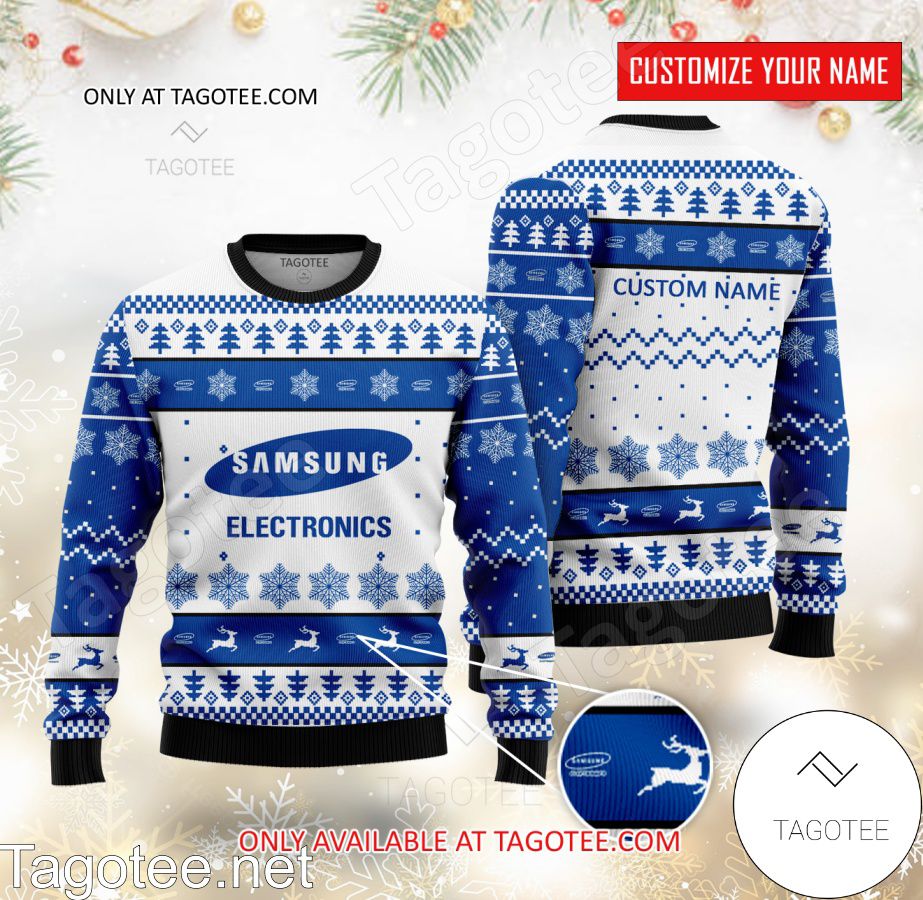 Samsung Electronics Logo Personalized Ugly Christmas Sweater - BiShop
