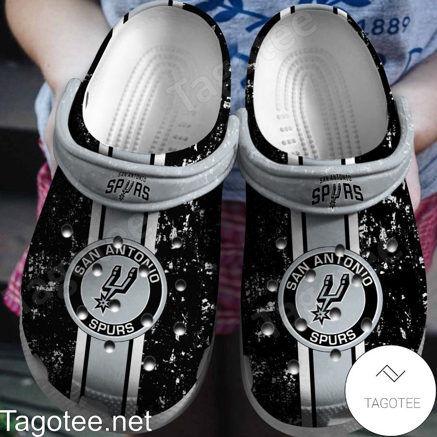San Antonio Spurs Logo Crocs Clogs - Tagotee