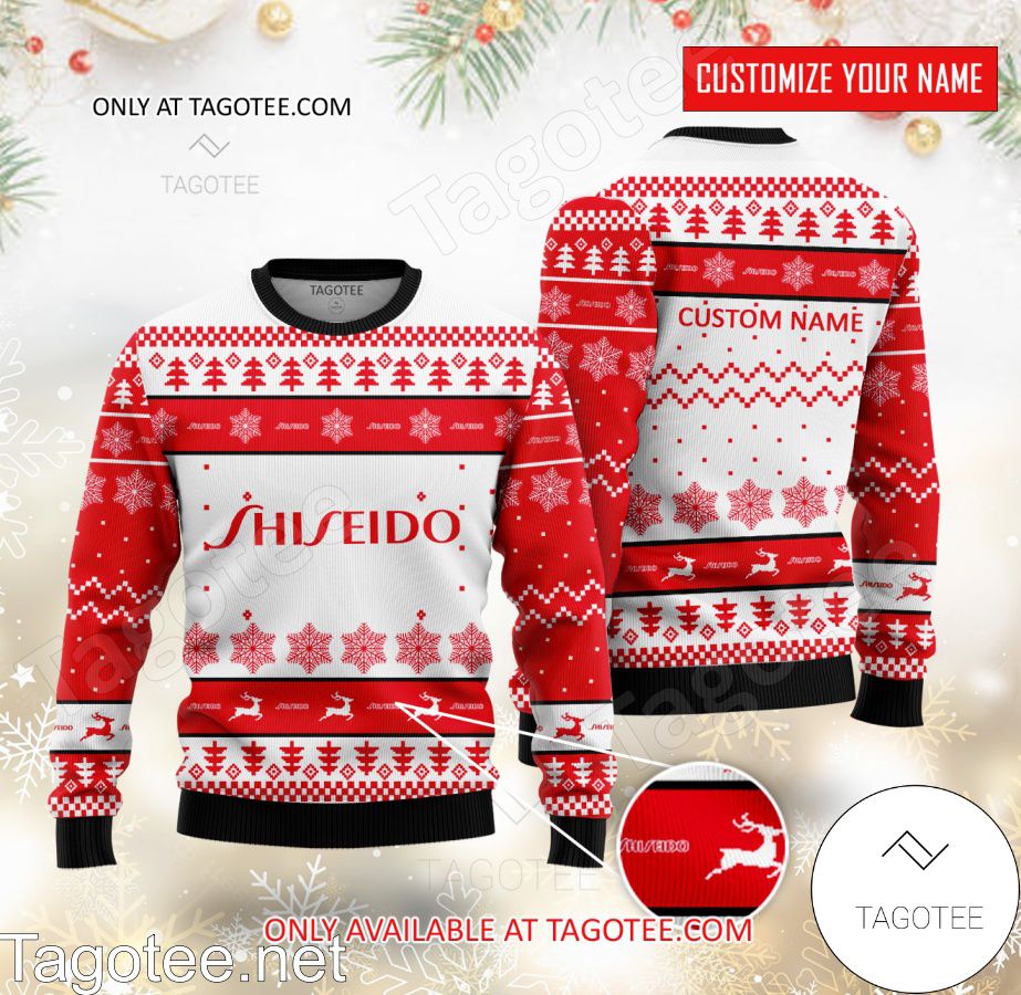 Shiseido Logo Personalized Ugly Christmas Sweater - BiShop