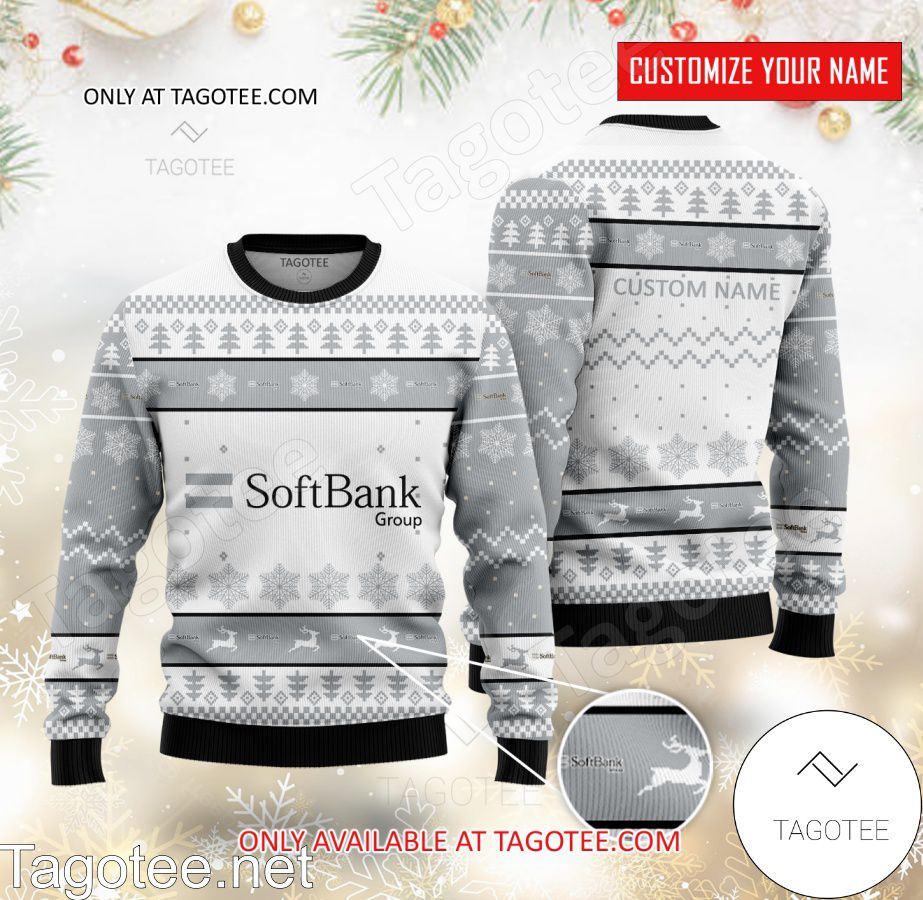 SoftBank Group Logo Personalized Ugly Christmas Sweater - BiShop