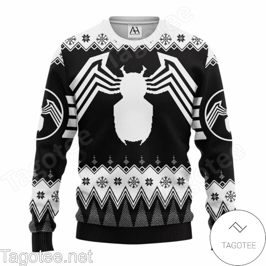 Spider Man Black Ugly Christmas Sweater - Tagotee