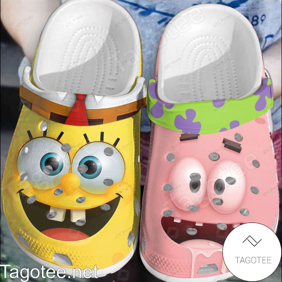 Spongebob And Patrick Full Print Crocs Clogs - Tagotee