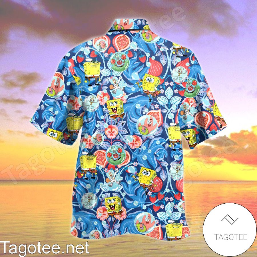 Spongebob Squarepants Leaves Hawaiian Shirt - Tagotee