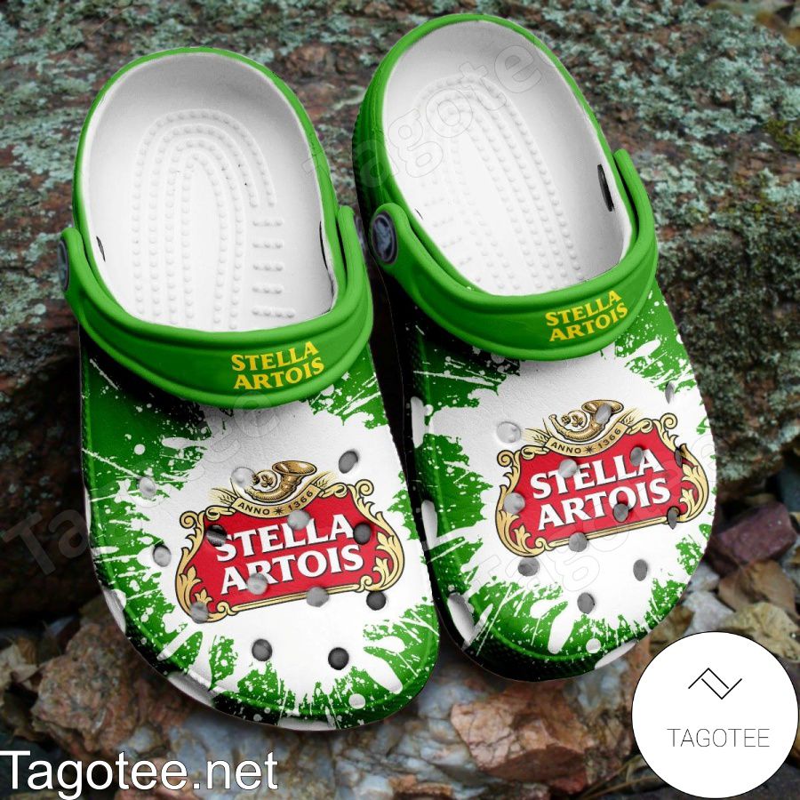 Stella Artois Beer Color Splash Crocs Clogs - Tagotee