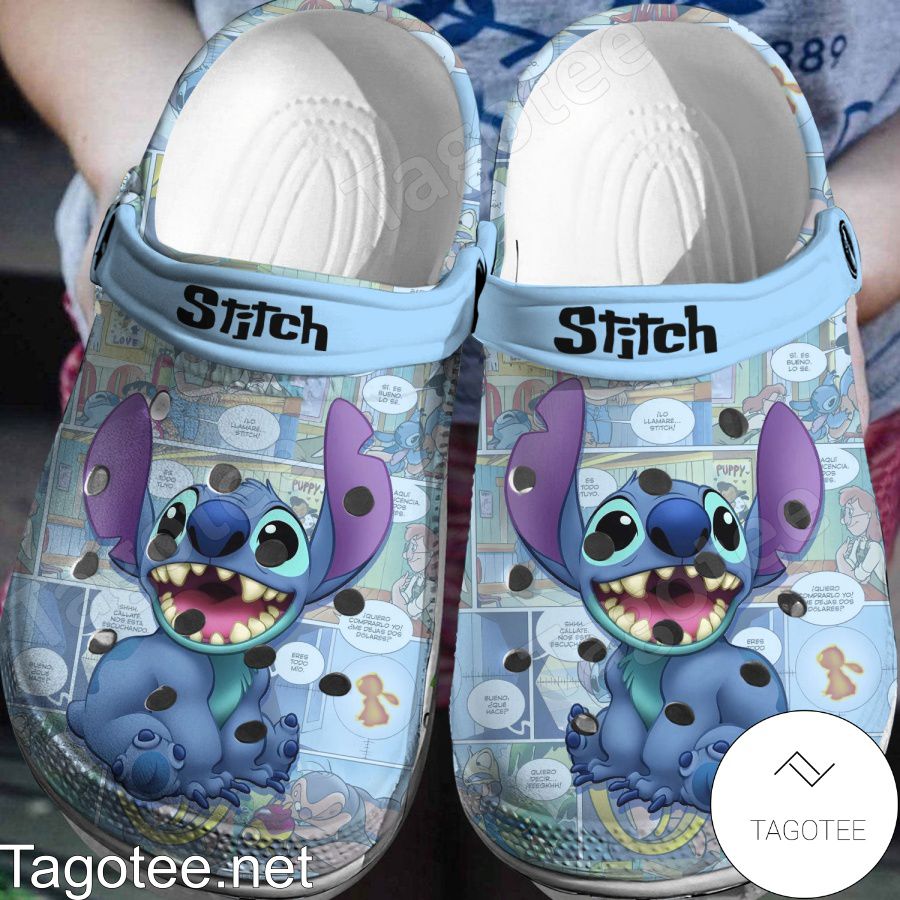 Stitch And Comic Crocs Clogs - Tagotee