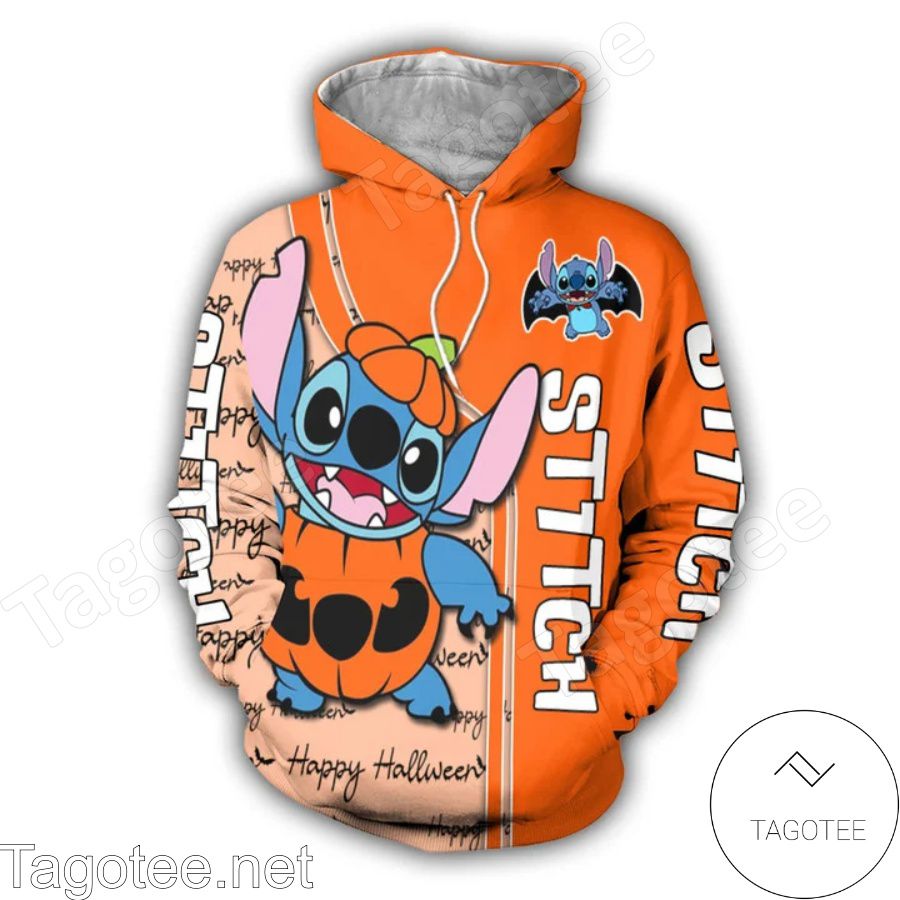 Stitch Happy Halloween Hoodie And Leggings a